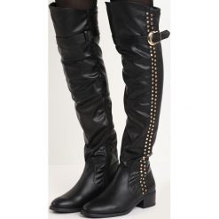Buty zimowe damskie: Czarne Kozaki Fortify