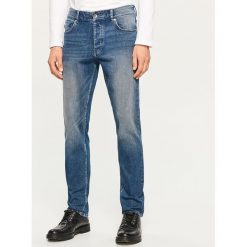 Jeansy slim fit - Granatowy. Niebieskie jeansy męskie regular Reserved. Za 149,99 zł.