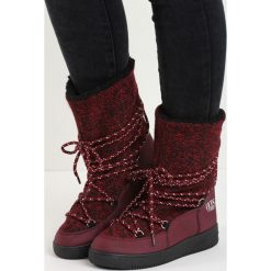 Bordowe Śniegowce The Moon. Czerwone śniegowce damskie Born2be, na sznurówki. Za 49,99 zł.