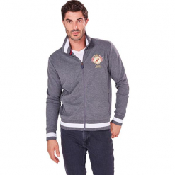 Bluza w kolorze antracytowym. Szare bluzy męskie rozpinane marki Camel Active, Auden Cavill, m. W wyprzedaży za 129,95 zł.