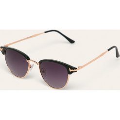 Answear - Okulary. Czarne okulary przeciwsłoneczne damskie ANSWEAR. Za 59,90 zł.