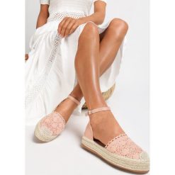Różowe Espadryle Heliphite. Różowe espadryle damskie Renee, bez wzorów, bez obcasa. W wyprzedaży za 99,99 zł.
