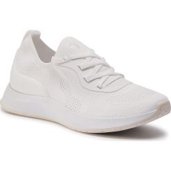 Sneakersy TAMARIS - 1-23705-25 White 100. Białe półbuty damskie Tamaris, z tworzywa sztucznego. Za 219,00 zł.