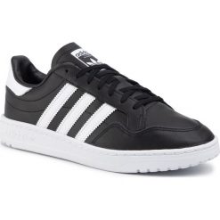Buty adidas - Team Court EF6048 Cblack/Ftwwht/Cblack. Czarne buty sportowe męskie Adidas, na co dzień, bez wzorów, ze skóry ekologicznej, eleganckie, bez zapięcia. Za 329,00 zł.