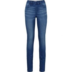 Jegginsy ze stretchem bonprix niebieski. Niebieskie jeansy damskie bonprix, bez wzorów, z jeansu. Za 74,99 zł.