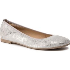 Baleriny TAMARIS - 1-22128-22 Silver Flower 961. Szare baleriny damskie Tamaris, bez wzorów, z zamszu, klasyczne, bez obcasa, na płaskiej podeszwie. Za 169,90 zł.