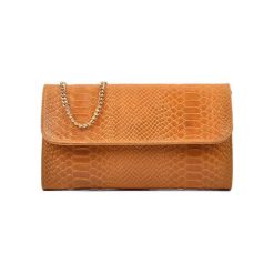 Torebki klasyczne damskie: Skórzana torebka w kolorze jasnobrązowym – (S)25,5 x (W)15 cm