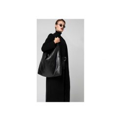 PUFFER SHOPPER BAG. Czarne shopper bag damskie Furora subtera, z bawełny, duże. Za 289,00 zł.