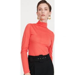 Bluzka z golfem - Czerwony. Czerwone bluzki damskie Reserved, s, bez wzorów, bez rękawów. Za 39,99 zł.