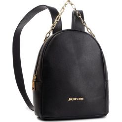 Plecak LOVE MOSCHINO - JC4308PP07KQ0000 Nero. Czarne plecaki damskie marki Love Moschino, bez wzorów, ze skóry ekologicznej, klasyczne. Za 719,00 zł.