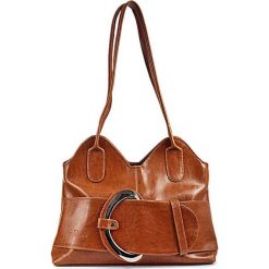 Torebka skórzana damska DAN-A T10 camel - camel. Brązowe torebki damskie sportowe DAN-A, bez wzorów, ze skóry, eleganckie, bez dodatków. Za 299,99 zł.
