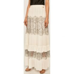 Twinset - Spódnica. Białe spódniczki damskie Twinset, s, z aplikacjami, z poliesteru, maxi, rozkloszowane. Za 1039,00 zł.