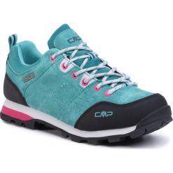 Trekkingi CMP - Alcor Low Wmn Trekking Shoes Wp 39Q4896 Lake E813. Zielone trapery damskie CMP, ze skóry, bez obcasa, bez zapięcia. Za 349,00 zł.