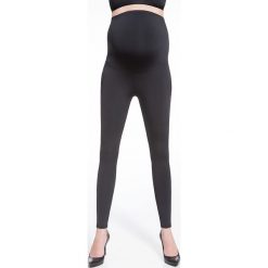Legginsy damskie ciążowe Melanie czarne r. 5. Czarne legginsy ciążowe Bas Bleu. Za 84,44 zł.