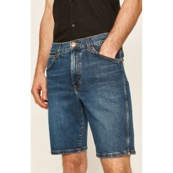 Wrangler - Szorty jeansowe. Niebieskie spodenki i szorty męskie Wrangler, l, bez wzorów, z elastanu, casualowe. Za 239,90 zł.