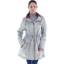 Nieprzemakalna parka w kieszonce PROCLIMATE Spot. Szare parki damskie Astratex, w kropki. Za 100,99 zł.