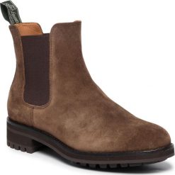 Sztyblety POLO RALPH LAUREN - Bryson 812764162002 Brown. Pomarańczowe sztyblety męskie Polo Ralph Lauren, ze skóry, bez zapięcia. Za 849,00 zł.