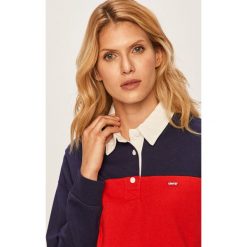 Levi's - Longsleeve. Czerwone bluzki damskie Levi's®, s, bez wzorów, z bawełny, bez kołnierzyka. W wyprzedaży za 99,90 zł.