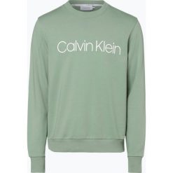 Calvin Klein - Męska bluza nierozpinana, zielony. Zielone bluzy męskie Calvin Klein, s, z nadrukiem, z bawełny, bez kołnierzyka, bez rękawów, bez kaptura. Za 379,95 zł.