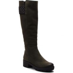 Buty zimowe damskie: Kozaki NESSI - 18423 Khaki 9
