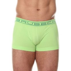 Bokserki męskie: Brubeck Bokserki męskie shortbox COMFORT COTTON zielone r. S (BX10050A)
