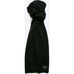 Jack & Jones - Szalik. Czarne szaliki męskie Jack & Jones, z dzianiny. W wyprzedaży za 49,90 zł.
