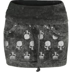 Spódniczki: Alchemy England Skull Logo Spódnica ciemnoszary
