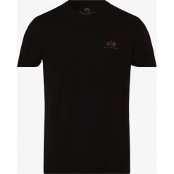 Alpha Industries - T-shirt męski, czarny. Czarne t-shirty męskie Alpha Industries, s, z nadrukiem, z bawełny, bez kołnierzyka. Za 109,95 zł.