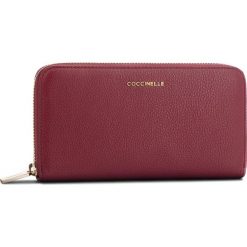 Duży Portfel Damski COCCINELLE - CW5 Metallic Soft E2 CW5 11 04 01 Grape R04. Czerwone portfele damskie Coccinelle, ze skóry. Za 599,90 zł.