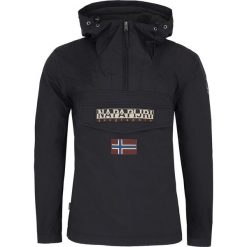 Kurtka Napapijri. Czarne płaszcze męskie xxl, w kolorowe wzory, z jeansu. Za 399,00 zł.