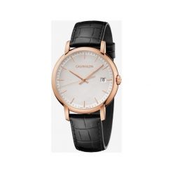 Calvin Klein Zegarek Czarny Srebrny. Szare zegarki męskie Calvin Klein, srebrne. Za 1196,95 zł.