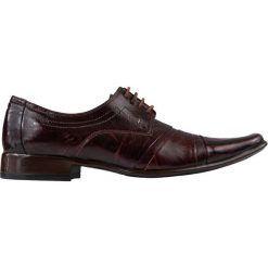 Półbuty męskie 129-52-B01-B114. Pomarańczowe półbuty męskie Giacomo Conti, bez wzorów, ze skóry, eleganckie, bez zapięcia. Za 339,00 zł.