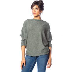 Sweter "Alice" w kolorze khaki. Brązowe swetry damskie So Cachemire, s, bez wzorów, z kaszmiru, bez rękawów, bez kaptura. W wyprzedaży za 159,95 zł.