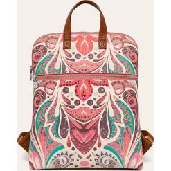 Desigual - Plecak. Różowe plecaki damskie Desigual, bez wzorów, z poliesteru. W wyprzedaży za 249,90 zł.