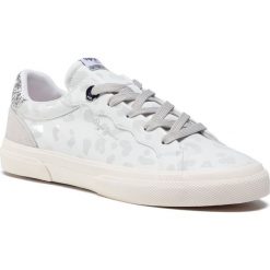 Sneakersy PEPE JEANS - Kenton Classic PLS31089 White 800. Białe półbuty damskie Pepe Jeans, bez wzorów, z jeansu, bez obcasa, na płaskiej podeszwie, bez zapięcia. Za 239,00 zł.