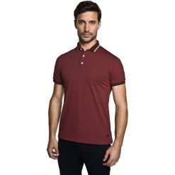 Koszulka polo pedro bordo. Brązowe koszulki męskie Recman, m, bez wzorów, bez rękawów. Za 129,00 zł.