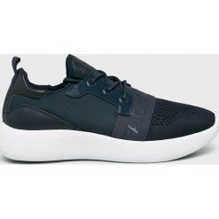 Calvin Klein Jeans - Buty. Niebieskie buty sportowe męskie marki Calvin Klein Jeans, z jeansu, na sznurówki. Za 599,90 zł.
