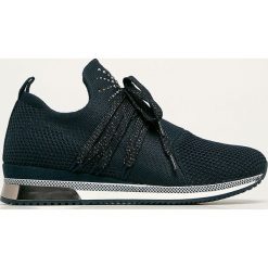 Marco Tozzi - Buty. Niebieskie buty sportowe damskie Marco Tozzi, z materiału. Za 229,90 zł.