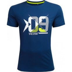 T-shirt męski TSM614 - denim - Outhorn. Niebieskie koszulki męskie marki Outhorn, m, z bawełny. W wyprzedaży za 29,99 zł.