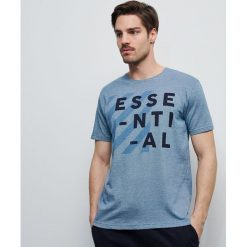 Bawełniana piżama z szortami - Niebieski. Niebieskie piżamy męskie Reserved, s, bez wzorów, z bawełny, bez rękawów. Za 79,99 zł.