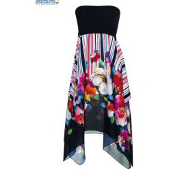 Sukienka plażowa - multistyle Sunflair Flowers and Stripes 23220. Sukienki damskie SUNFLAIR, na plażę, bez wzorów, bez kołnierzyka, bez rękawów. Za 269,00 zł.