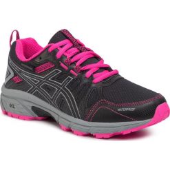 Buty ASICS - Gel-Venture 7 Gs Wp 1014A078 Black/Sheet Rock 001. Czarne buty sportowe damskie Asics, bez wzorów, ze skóry ekologicznej, sportowe, do biegania. Za 299,00 zł.