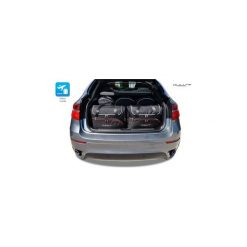 BMW X6, 2008-2014 TORBY DO BAGAŻNIKA 5 SZT KJUST - 7007055. Torby podróżne KJUST, bez wzorów, z kauczuku, klasyczne. Za 1309,00 zł.