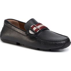 Mokasyny BALLY - Pixio 6231365 Black Bovine Grained. Czarne mokasyny męskie Bally, ze skóry. Za 1679,00 zł.
