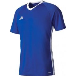 Koszulki sportowe męskie: Adidas Koszulka piłkarska męska Tiro 17 niebiesko-biała r. M (BK5439)