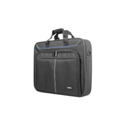 Torba na laptopa Natec Doberman 15,6''. Czarne torby na laptopa marki Natec, w paski, z nylonu. Za 39,80 zł.
