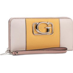 Duży Portfel Damski GUESS - Annarita (VG) SLG SWVG75 83460 YMU. Żółte portfele damskie Guess, z aplikacjami, ze skóry ekologicznej. Za 289,00 zł.
