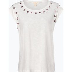 Esprit Casual - T-shirt damski, beżowy. Brązowe t-shirty damskie Esprit Casual, m, z aplikacjami, casualowe, bez kołnierzyka. Za 109,95 zł.