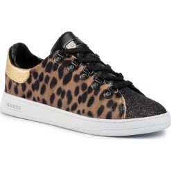 Sneakersy GUESS - Charlez2 FL8CH2 FAP12 LEOPARD. Pomarańczowe półbuty damskie Guess, ze skóry ekologicznej. W wyprzedaży za 319,00 zł.