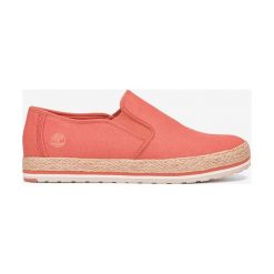 Timberland Elvissa Slip On Buty Beżowy. Brązowe trampki i tenisówki damskie Timberland, bez wzorów, z materiału, bez zapięcia. Za 361,95 zł.
